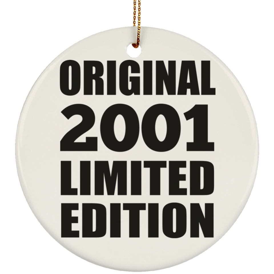 23rd Birthday Original 2001 Limited Edition - Circle Ornament