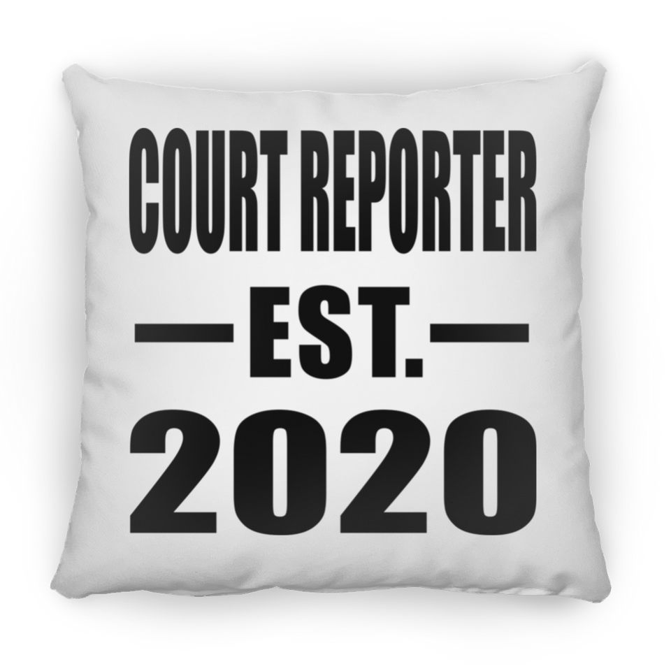 Court Reporter Established EST. 2020 - Throw Pillow