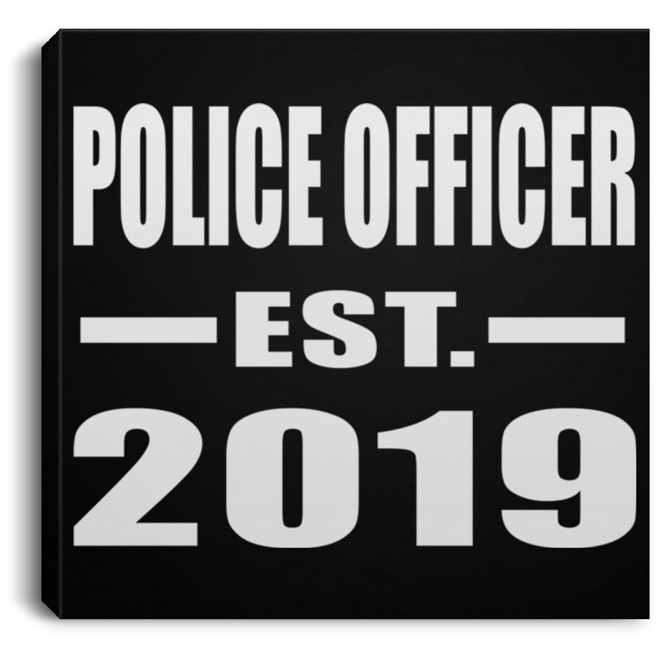 Police Officer Established EST. 2019 - Canvas Square