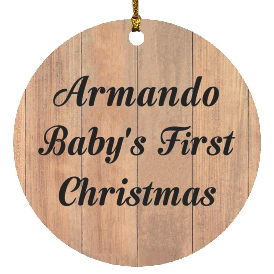 Armando Baby's First Christmas - Circle Ornament C