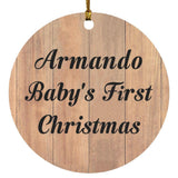 Armando Baby's First Christmas - Circle Ornament C
