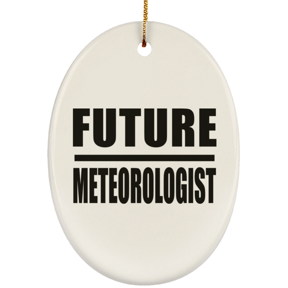 Future Meteorologist - Oval Ornament