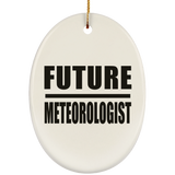 Future Meteorologist - Oval Ornament
