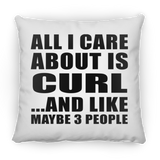 All I Care About Is Curl - Throw Pillow