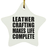 Leather Crafting Makes Life Complete - Star Ornament