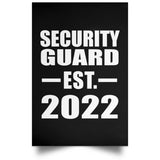 Security Guard Established EST. 2022 - Poster Portrait