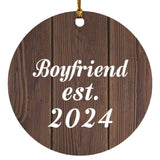 Boyfriend Established EST. 2024 - Circle Ornament D