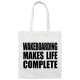 Wakeboarding Makes Life Complete - Tote Bag White