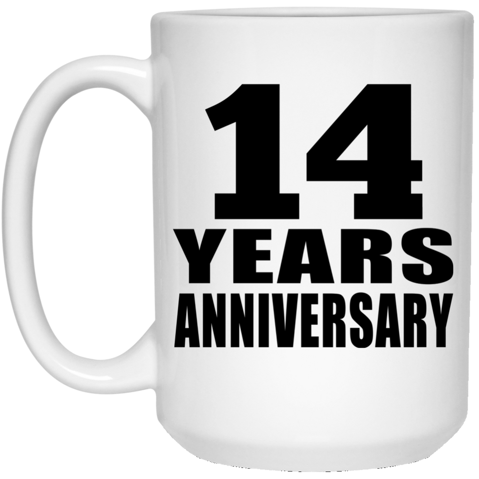14th Anniversary 14 Years - 15 Oz Coffee Mug