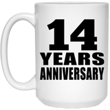 14th Anniversary 14 Years - 15 Oz Coffee Mug