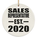 Sales Representative Established EST. 2020 - Circle Ornament