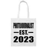 Photojournalist Established EST. 2023 - Tote Bag White