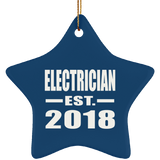 Electrician Established EST. 2018 - Star Ornament