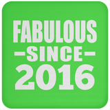 8th Birthday Fabulous Since 2016 - Drink Coaster