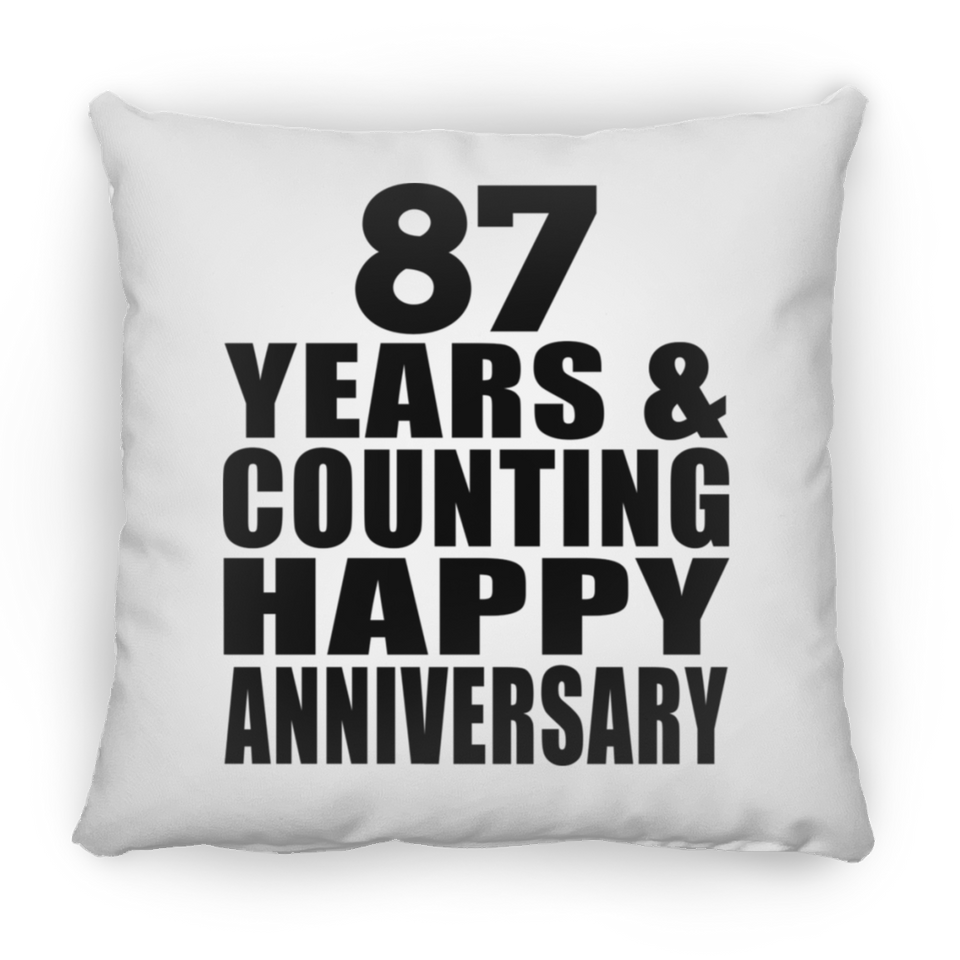 Happy 87th Anniversary 87 Years & Counting - Throw Pillow