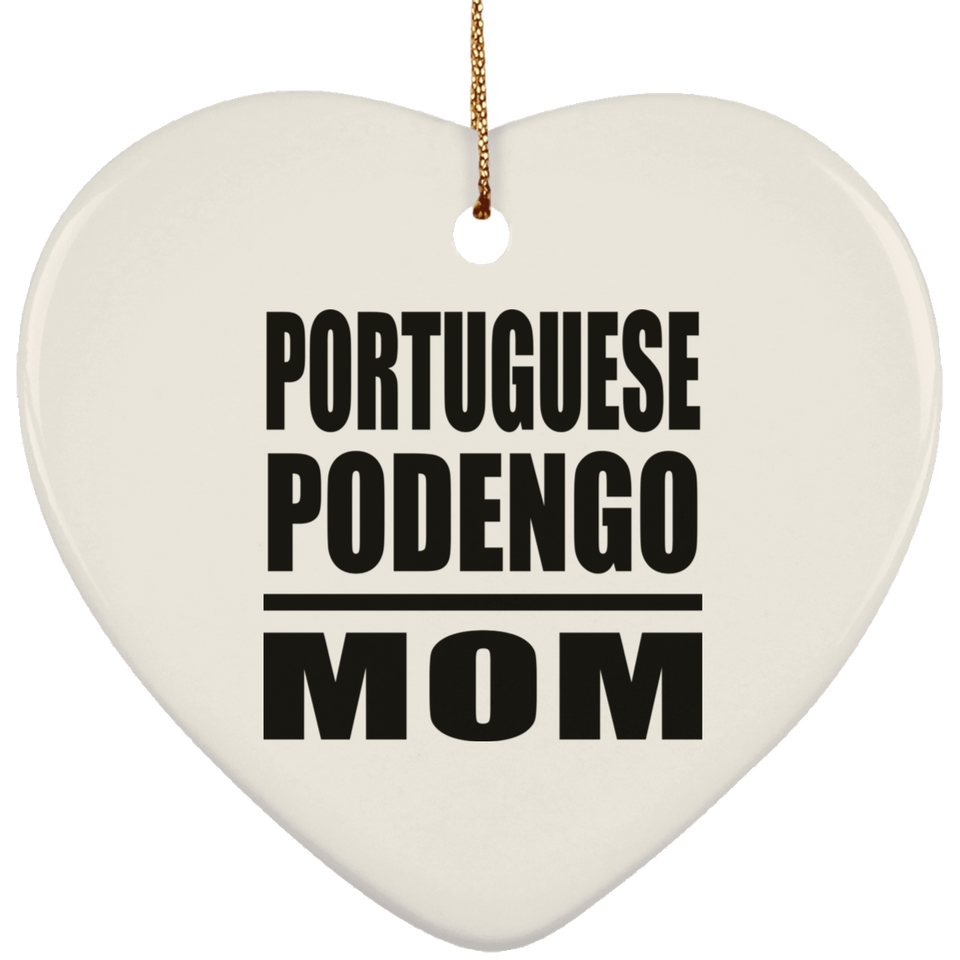 Portuguese Podengo Mom - Heart Ornament