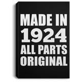 100th Birthday Made in 1924 All Parts Original - Canvas Portrait