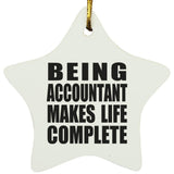 Being Accountant Makes Life Complete - Star Ornament