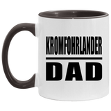 Kromfohrlander Dad - 11oz Accent Mug Black