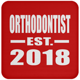 Orthodontist Established EST. 2018 - Drink Coaster