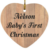 Nelson Baby's First Christmas - Heart Ornament C