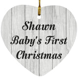 Shawn Baby's First Christmas - Heart Ornament F