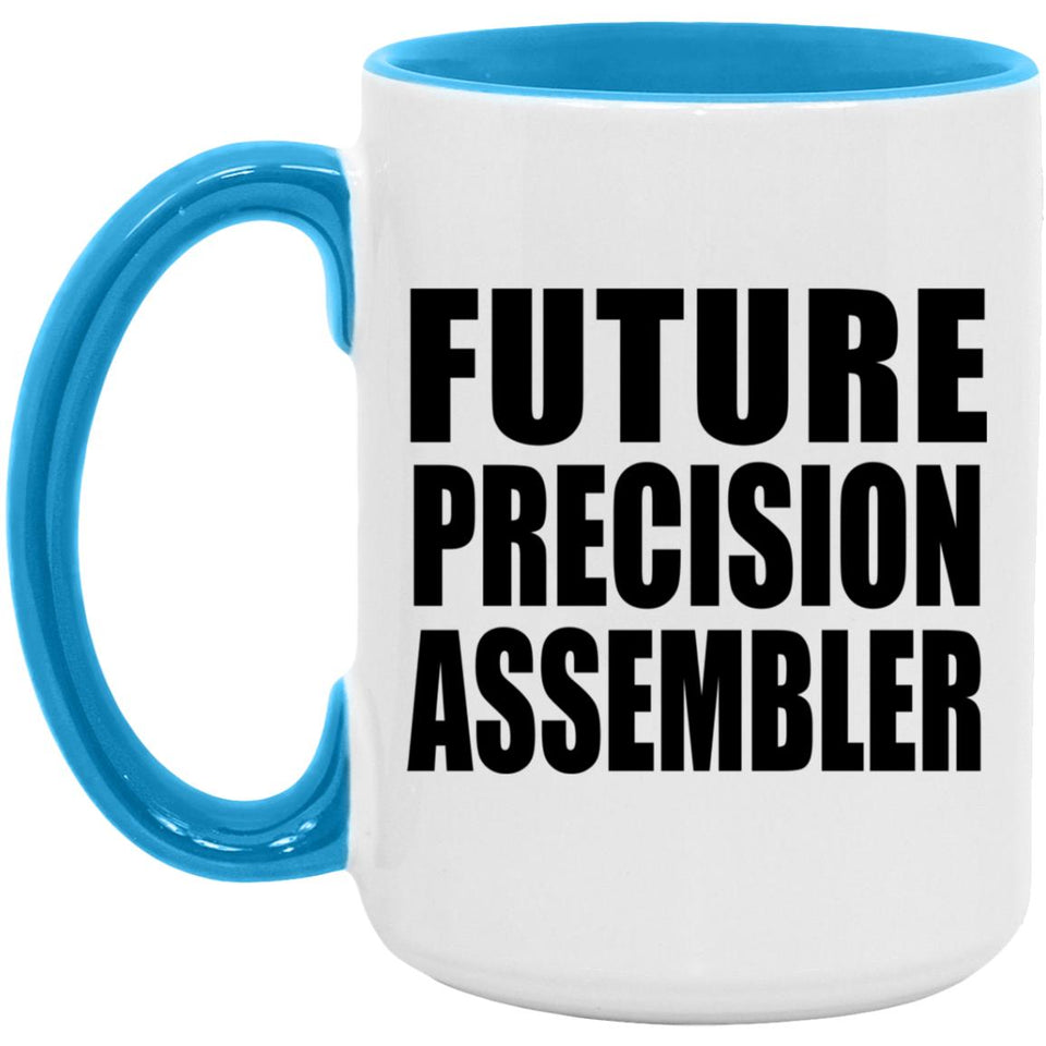 Future Precision Assembler - 15oz Accent Mug Blue
