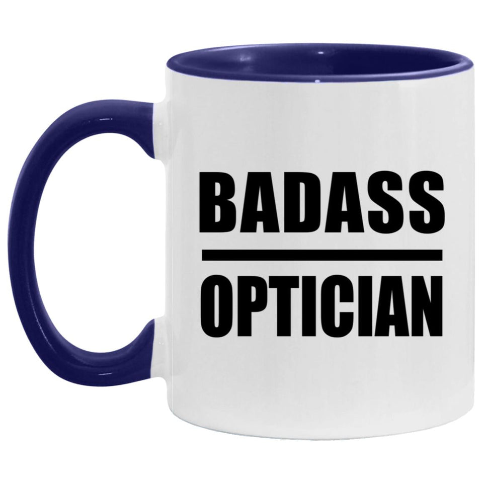 Badass Optician - 11oz Accent Mug Purple