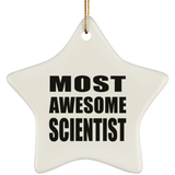 Most Awesome Scientist - Star Ornament