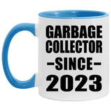 Garbage Collector Since 2023 - 11oz Accent Mug Blue