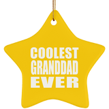Coolest Granddad Ever - Star Ornament