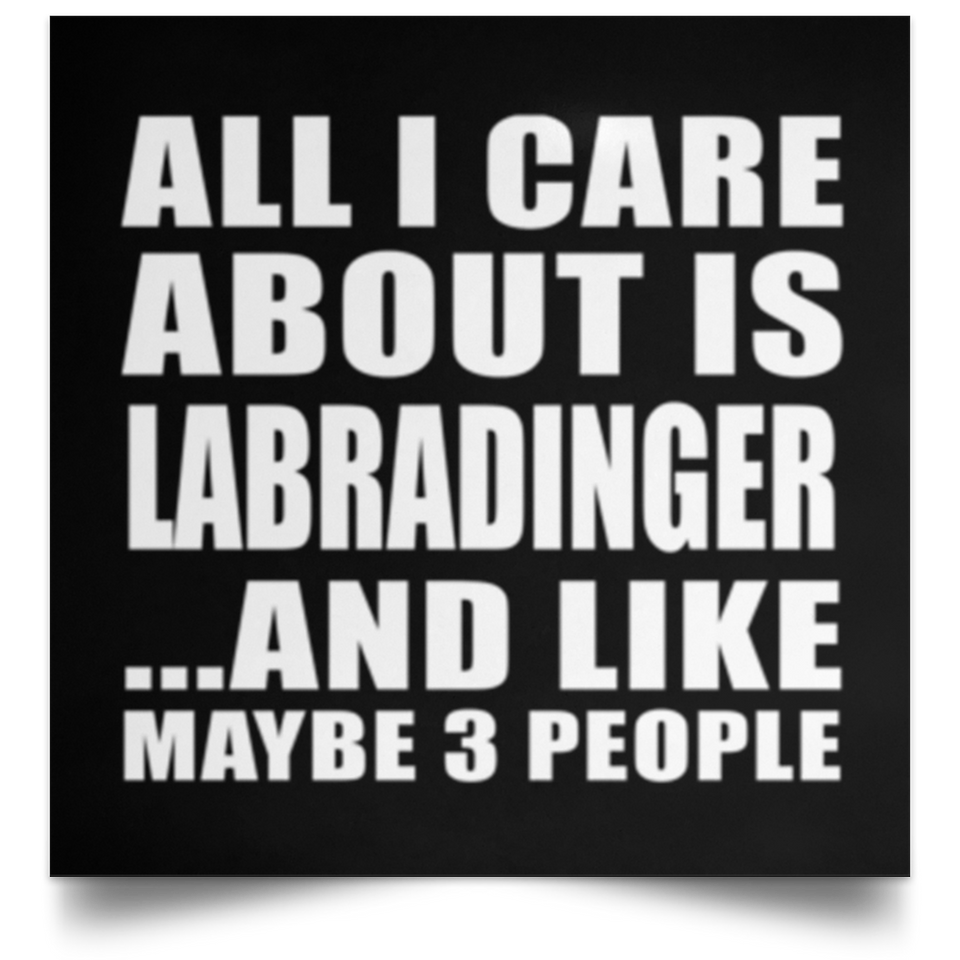 All I Care About Is Labradinger - Poster Square