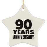 90th Anniversary 90 Years - Star Ornament