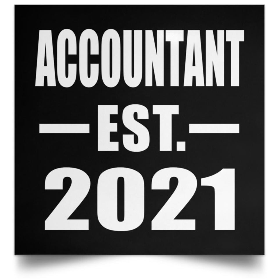 Accountant Established EST. 2021 - Poster Square