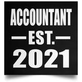 Accountant Established EST. 2021 - Poster Square