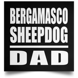 Bergamasco Sheepdog Dad - Poster Square