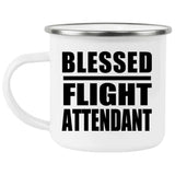 Blessed Flight Attendant - 12oz Camping Mug
