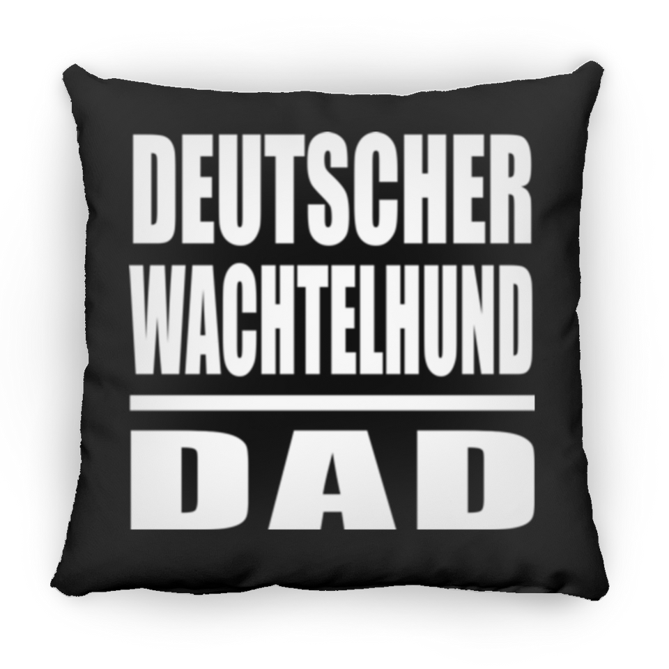 Deutscher Wachtelhund Dad - Throw Pillow Black