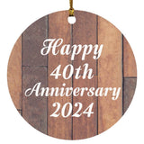 Happy 40th Anniversary 2024 - Circle Ornament E