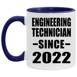 Engineering Technician Since 2022 - 11oz Accent Mug Purple