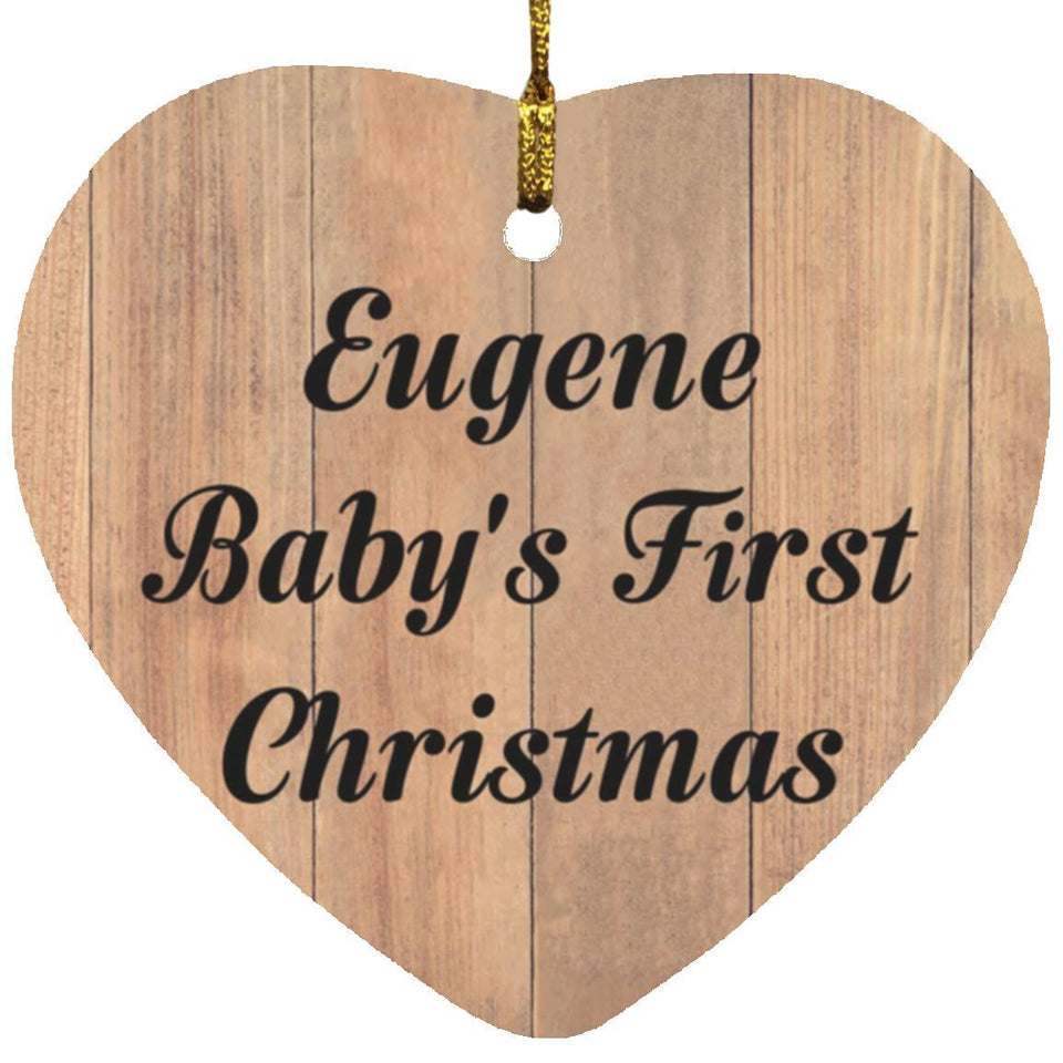 Eugene Baby's First Christmas - Heart Ornament C