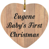 Eugene Baby's First Christmas - Heart Ornament C
