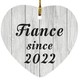 Fiance Since 2022 - Heart Ornament F