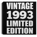 31st Birthday Vintage 1993 Limited Edition - Canvas Square