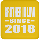 Brother In Law Since 2018 - Drink Coaster