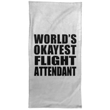 World's Okayest Flight Attendant - Hand Towel