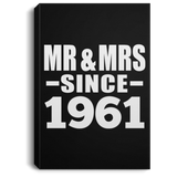 63rd Anniversary Mr & Mrs Since 1961 - Canvas Portrait