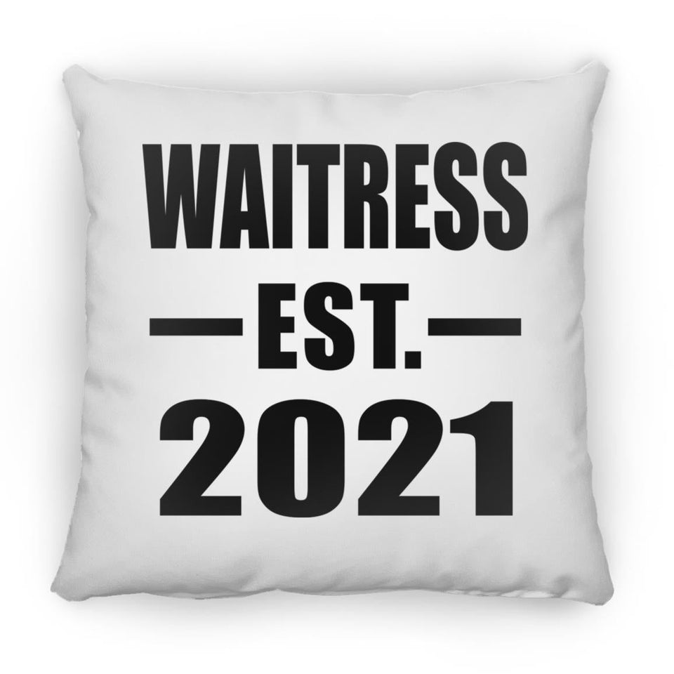 Waitress Established EST. 2021 - Throw Pillow