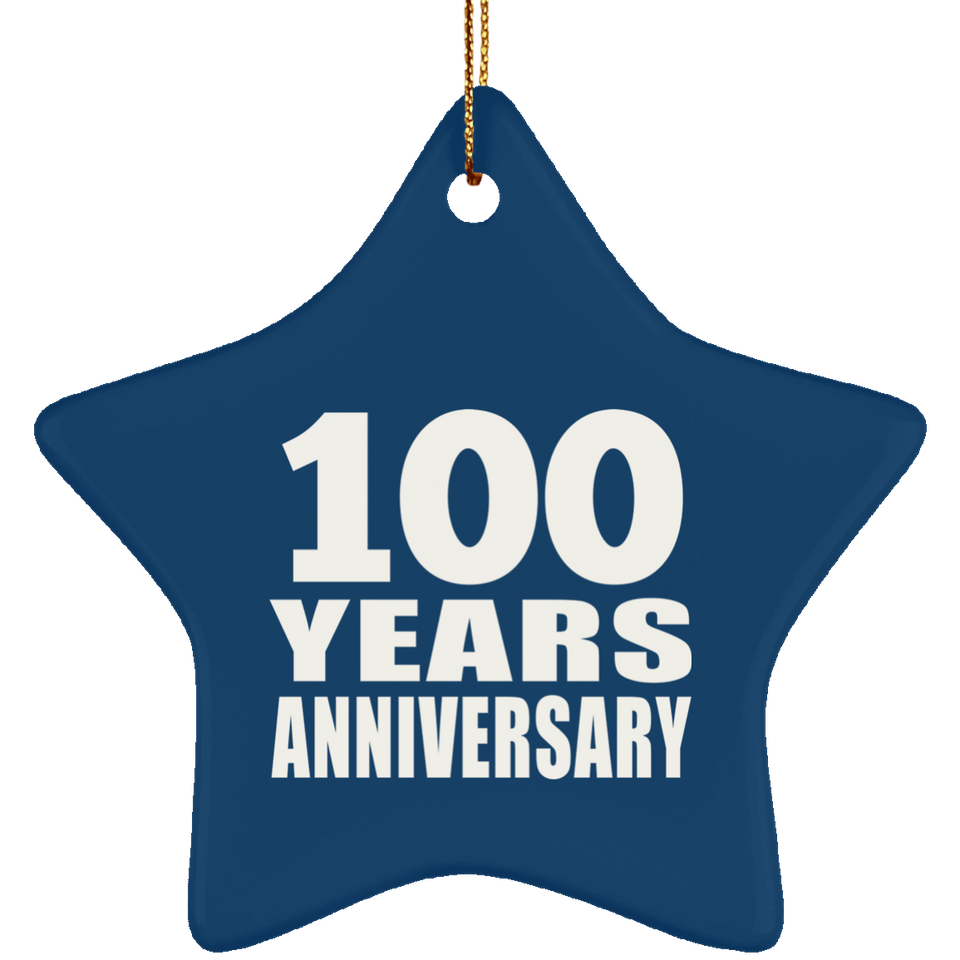 100th Anniversary 100 Years - Star Ornament