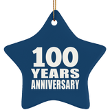 100th Anniversary 100 Years - Star Ornament